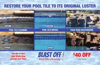 Blast Off Pool Tile Cleaning