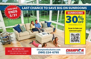 Champion Windows - Sunrooms - Home Exteriors