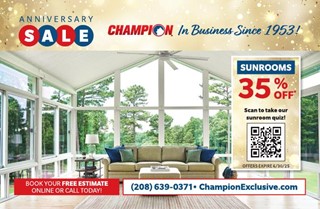 Champion Windows - Sunrooms - Home Exteriors